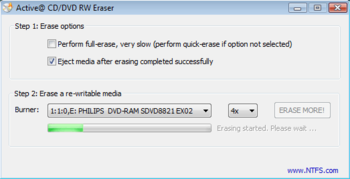 Active@ DVD Eraser screenshot