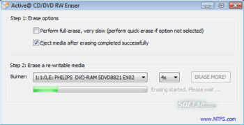 Active@ DVD Eraser screenshot 3