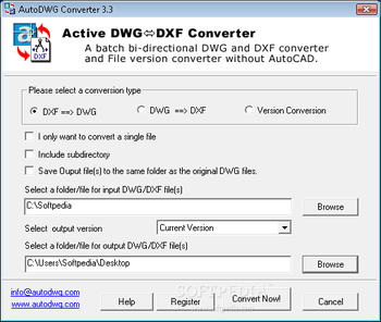 Active DWG DXF Converter screenshot