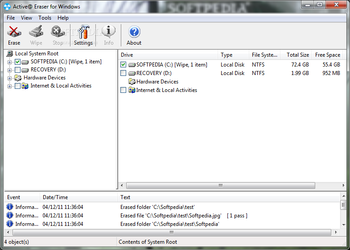 Active@ ERASER screenshot
