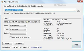 Active@ ISO Burner screenshot 2