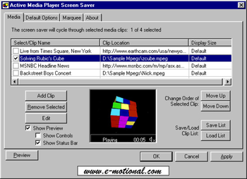 Active Media Player Screen Saver screenshot 2