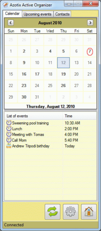 Active Organizer screenshot