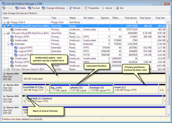 Active@ Partition Manager screenshot