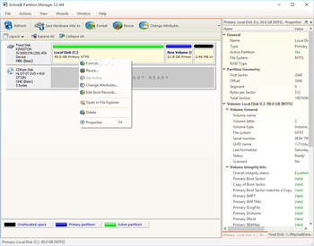 Active@ Partition Manager screenshot