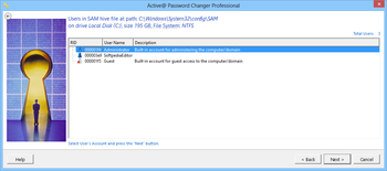 Active@ Password Changer Professional screenshot 2