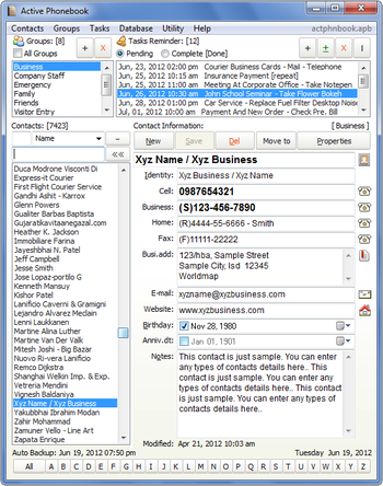 Active Phonebook screenshot 2