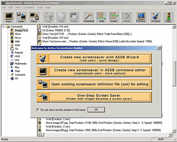 Active ScreenSaver Builder screenshot