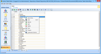 Active Table Editor screenshot 2