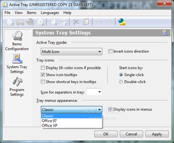 Active Tray screenshot 2