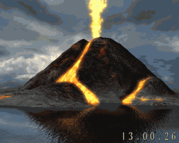 Active Volcano 3D Screensaver screenshot 2