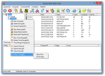 Active Wall Web Filter screenshot