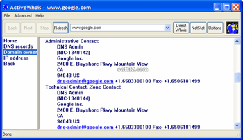 Active Whois Browser screenshot 2