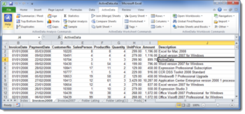 ActiveData for Excel screenshot