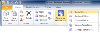 ActiveData Response Templates for Microsoft Outlook screenshot