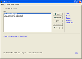 ActiveFiler screenshot