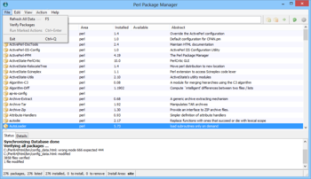 ActivePerl screenshot 2