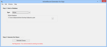 ActiveRecord Generator for Xojo screenshot