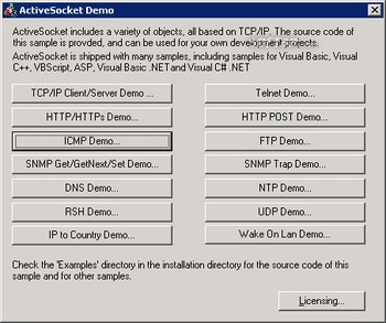 ActiveSocket Network Toolkit screenshot 3
