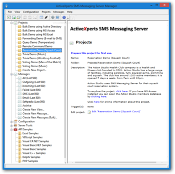 ActiveXperts SMS Messaging Server screenshot