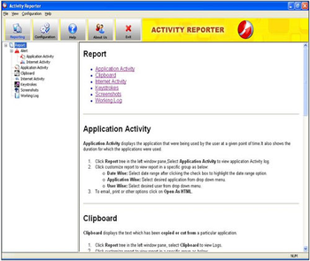 Activity Reporter screenshot