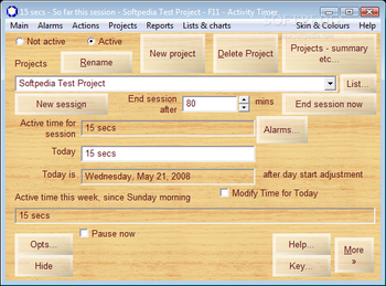 Activity Timer screenshot