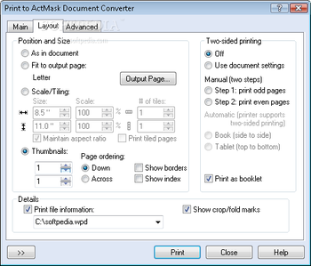 ActMask Document Converter CE screenshot 2