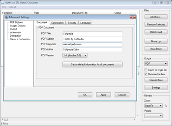 ActMask SPL Batch Converter screenshot