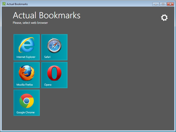 Actual Bookmarks screenshot