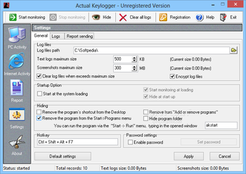 Actual Keylogger screenshot 4