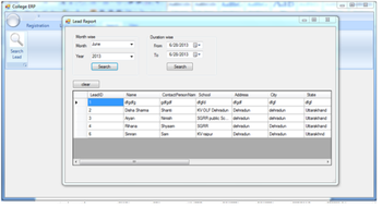 Acumen College ERP screenshot 2