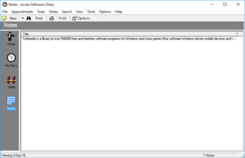 Acute Softwares Diary screenshot 12
