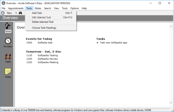 Acute Softwares Diary screenshot 4