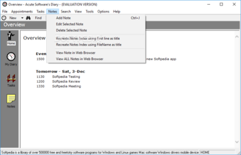 Acute Softwares Diary screenshot 5