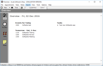 Acute Softwares Diary screenshot 6