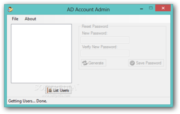 AD Account Admin screenshot