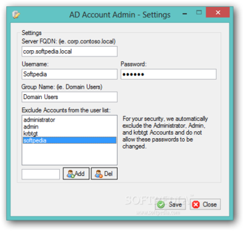 AD Account Admin screenshot 2