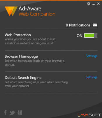 Ad-Aware Web Companion screenshot 2