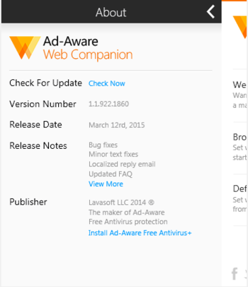 Ad-Aware Web Companion screenshot 6