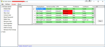 AD Bulk Admin screenshot