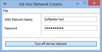 Ad-Hoc Network Creator screenshot