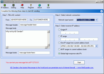 AD Sender screenshot 2