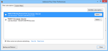 Adblock Plus for Firefox screenshot 3