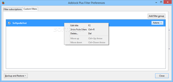 Adblock Plus for Firefox screenshot 4