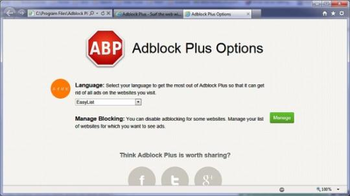 Adblock Plus for Internet Explorer  screenshot