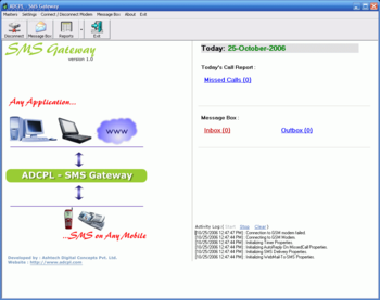 ADCPL - SMS Gateway screenshot