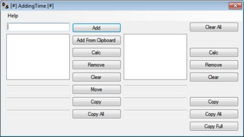Adding Time screenshot