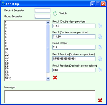 AddItUp screenshot