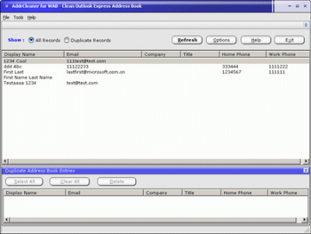 AddrCleaner for WAB screenshot