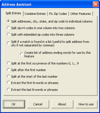 Address Assistant screenshot